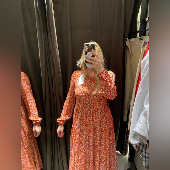 Orange floral Zara Maxi - Picture 3 of 4